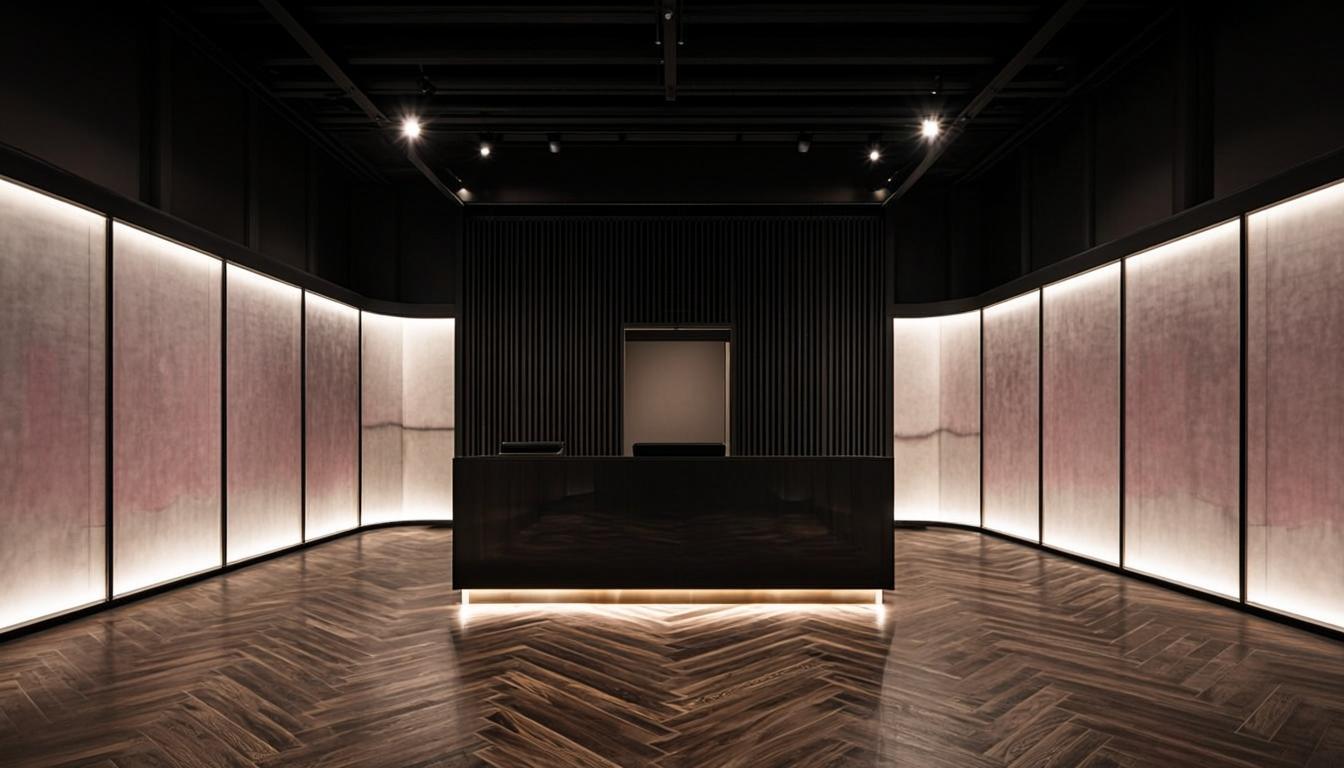 Illuminated showroom panels