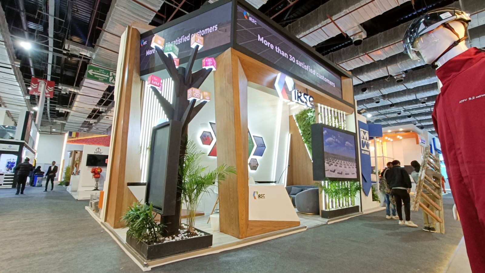 IRSC stand at EGYPES 2024 — built by The Task