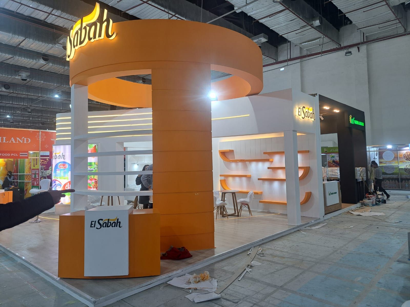 El Sabah exhibition stand — design and build by The Task, Egypt