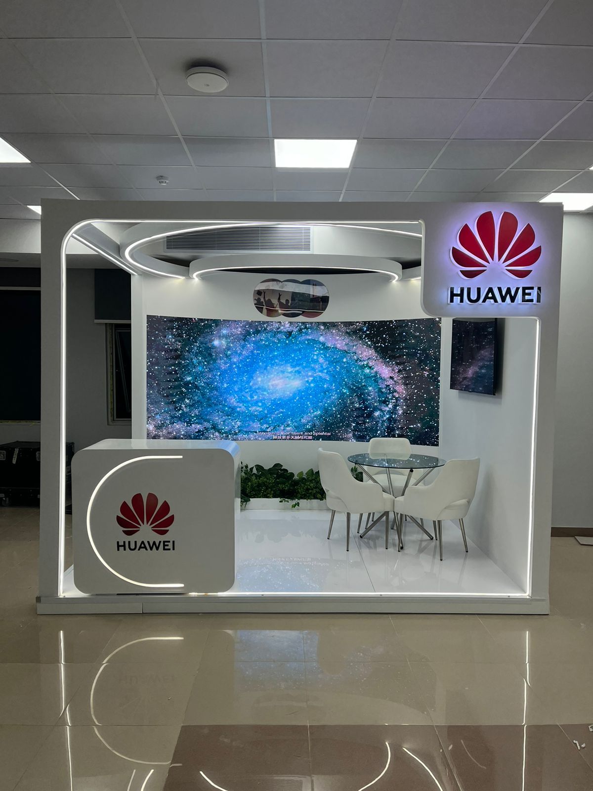 Huawei exhibition booth — built by The Task